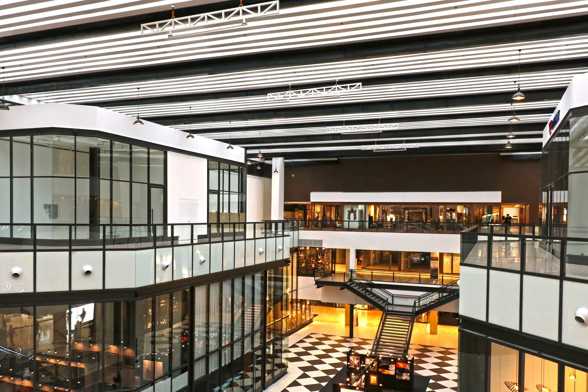 A multi-level atrium inside River City Bangkok